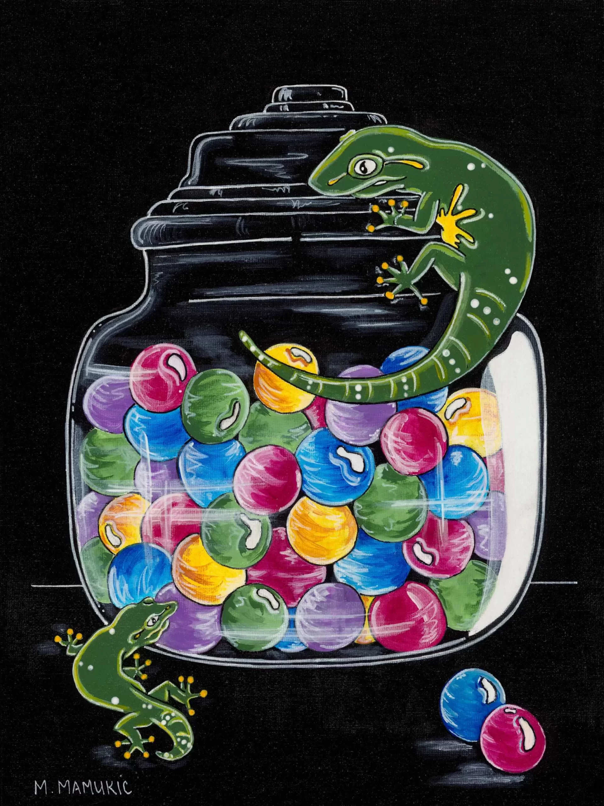 Kitchen Art – Gumball Geckos